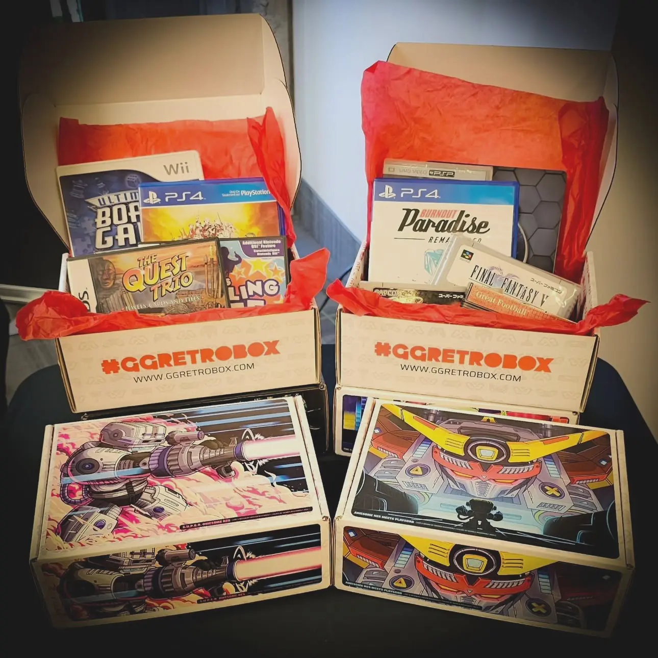 GGRetroBoxes of various styles